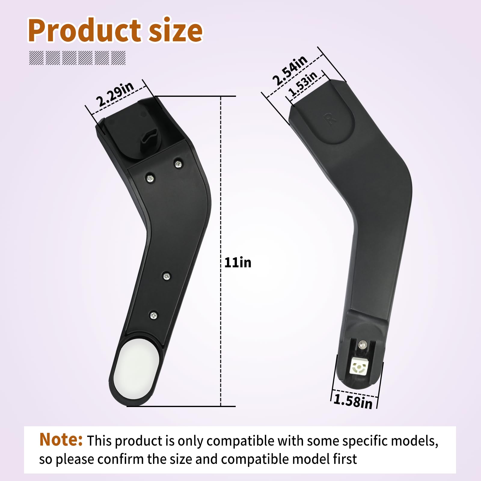AQBB Butterfly Adapter shown compatible with Nuna Pipa Lite Rx for quick setup