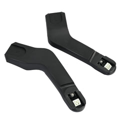 AQBB Butterfly Adapter on stroller attachment enables quick, secure car seat use