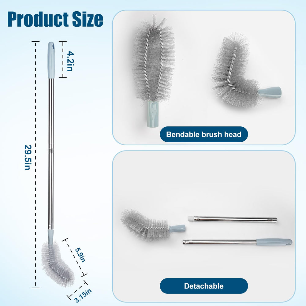 AQFTUSX removable brush head design allows simple maintenance.