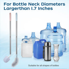 AQFTUSX stainless steel handle with bendable head for comfortable grip.