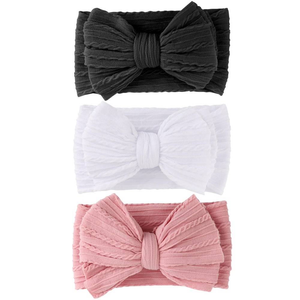 AQOKKA baby bows headband big bow, perfect for photo ready outfits.
