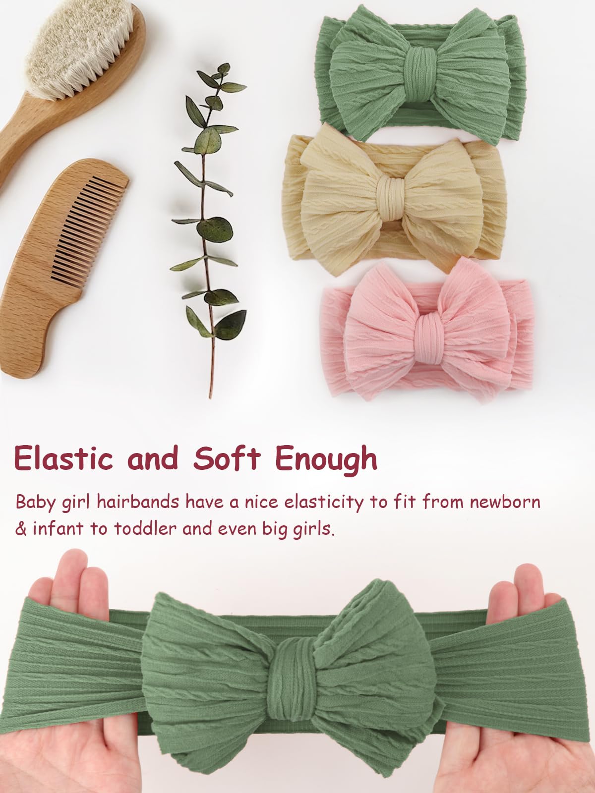AQOKKA headband used as a baby photography prop