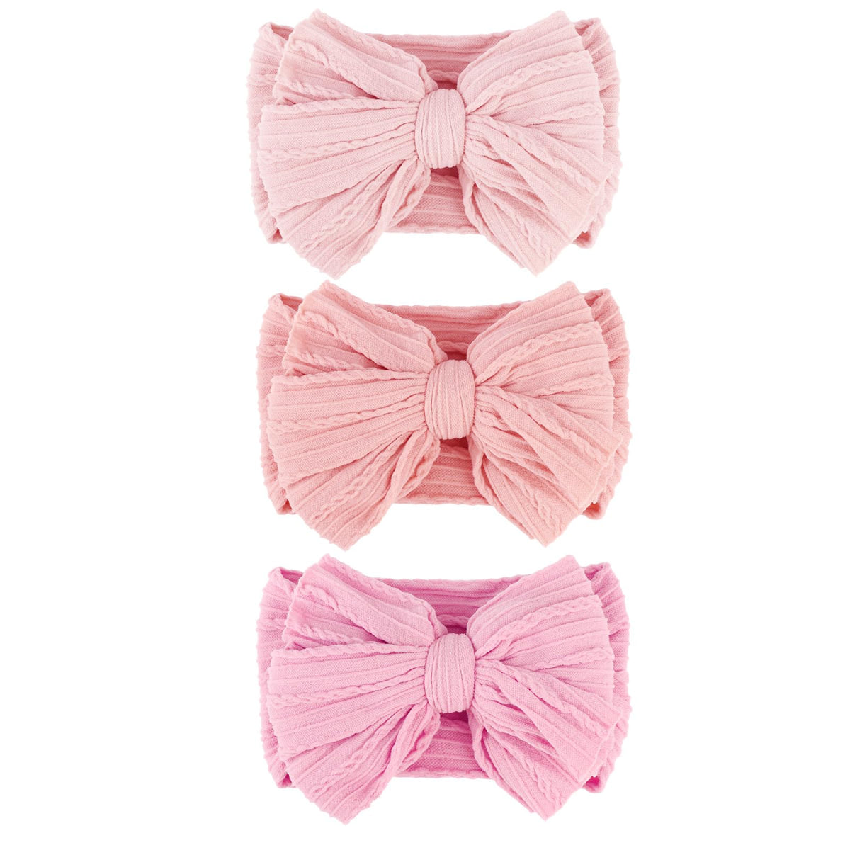 AQOKKA baby bows headbands with a big bow add irresistible charm for photos.