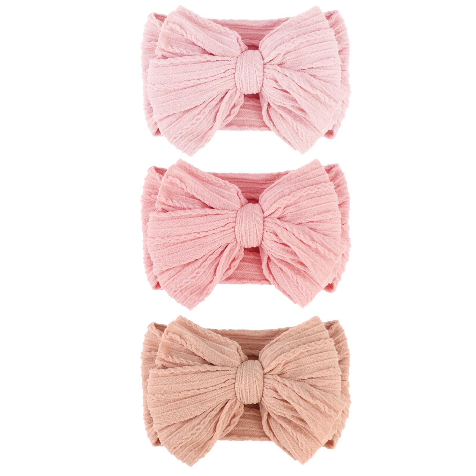 AQOKKA baby bows headbands with a big bow design for charming newborn photos