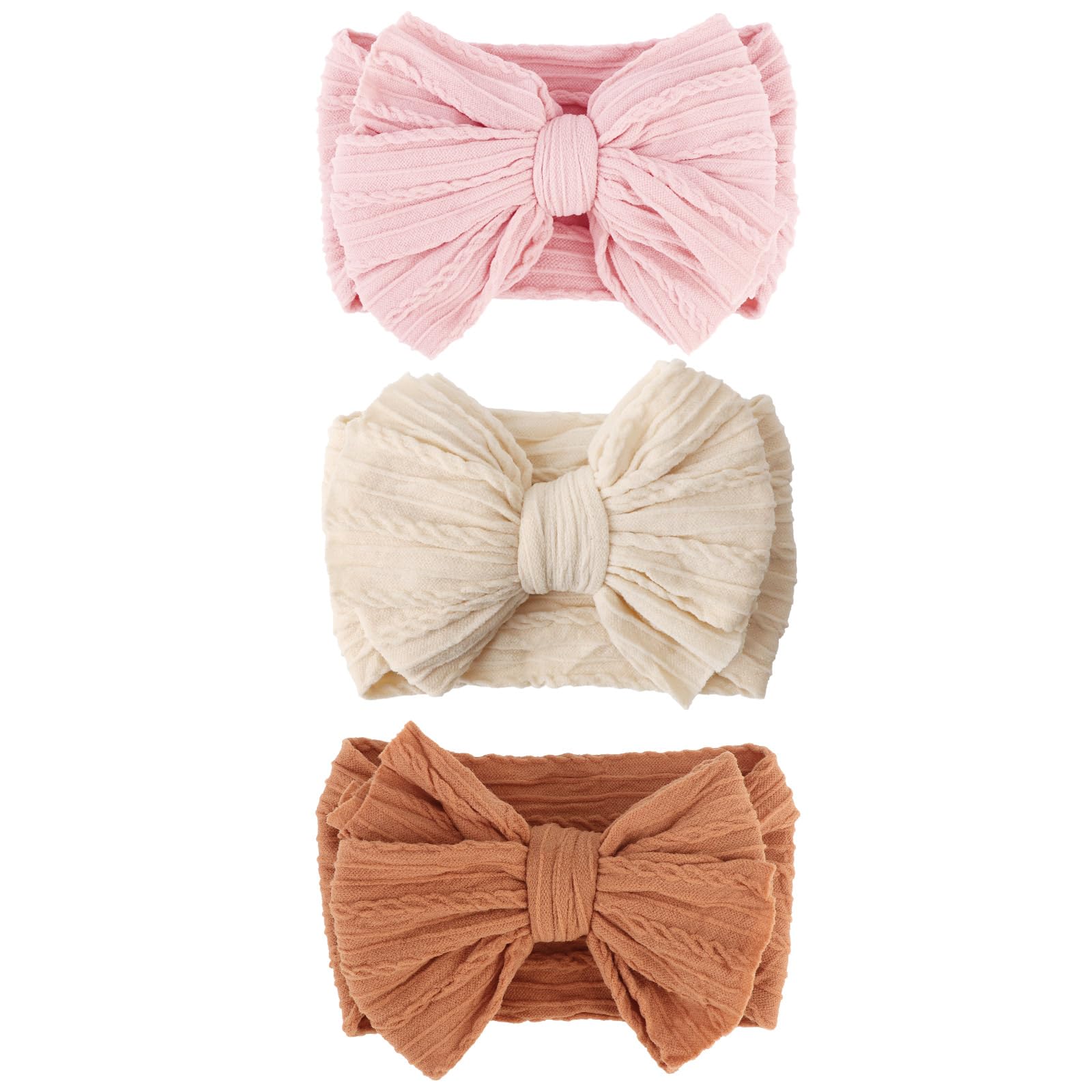 AQOKKA baby bows headbands with a big bow for adorable outfits and photos.