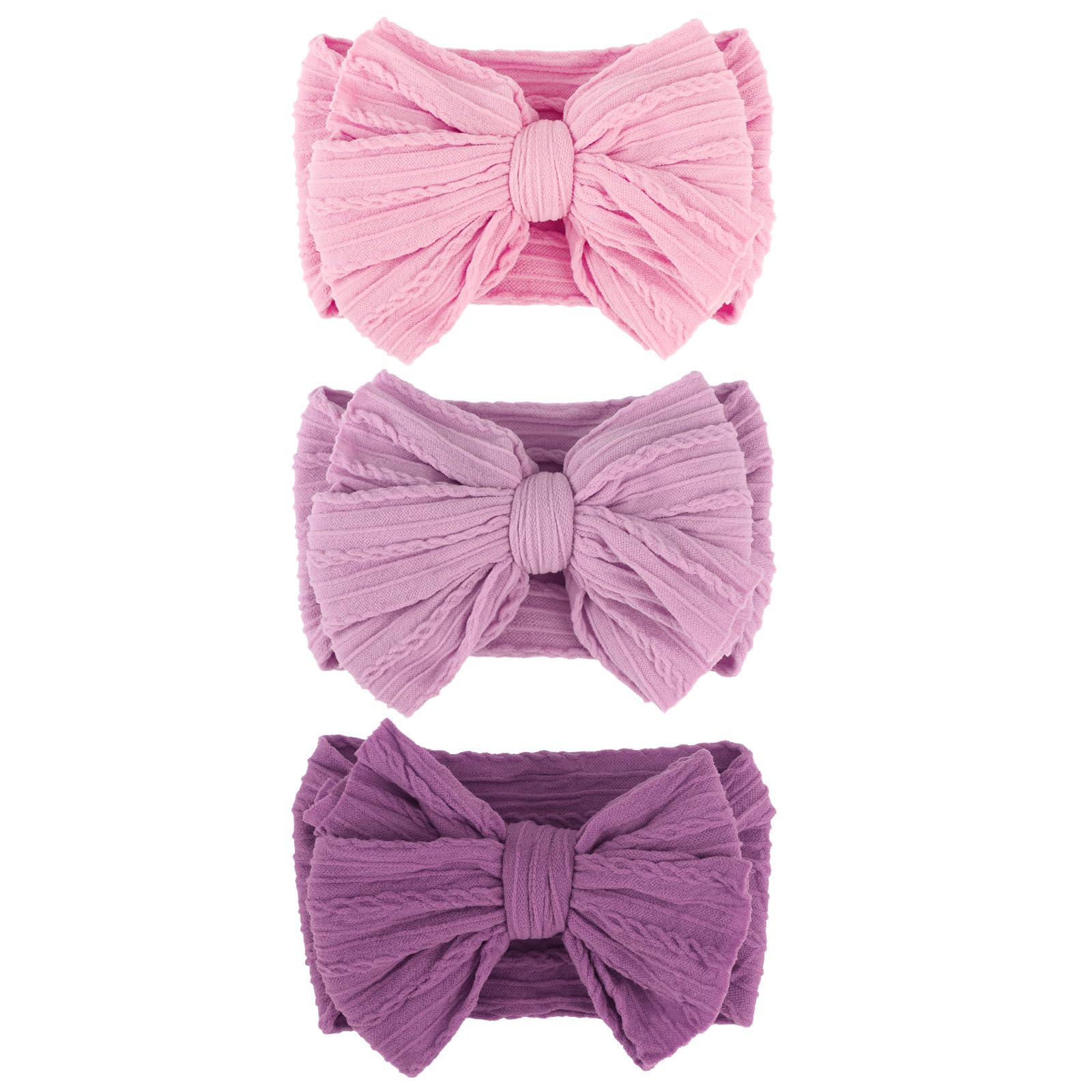 AQOKKA Baby Bows Headbands feature a stylish bow design for adorable photos.