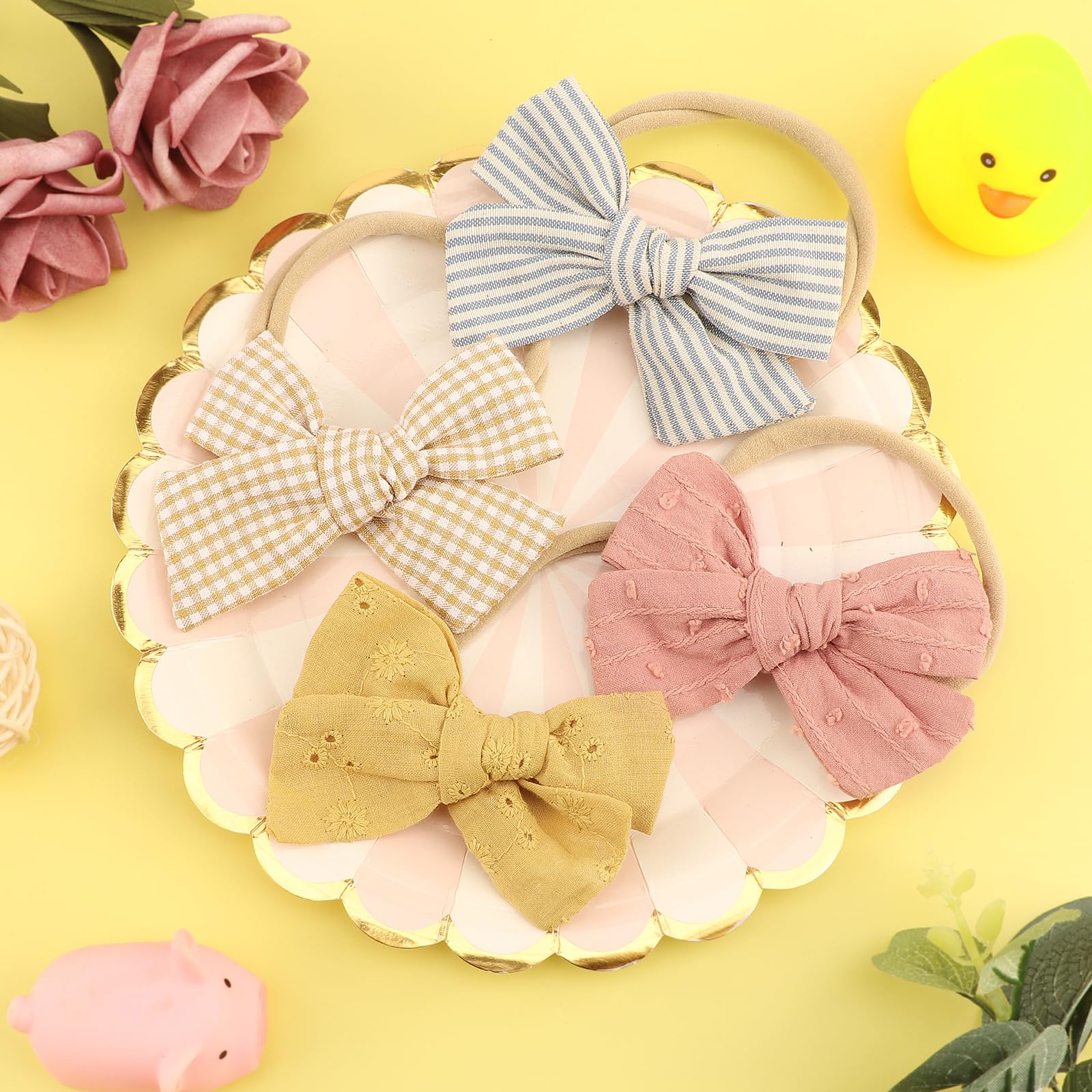 AQOKKA mini rose flower crown for newborn portraits and keepsakes