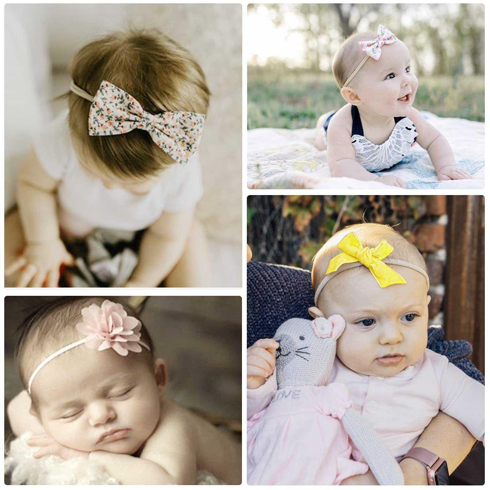 AQOKKA one-size-fits-all headband stretches to grow with baby.