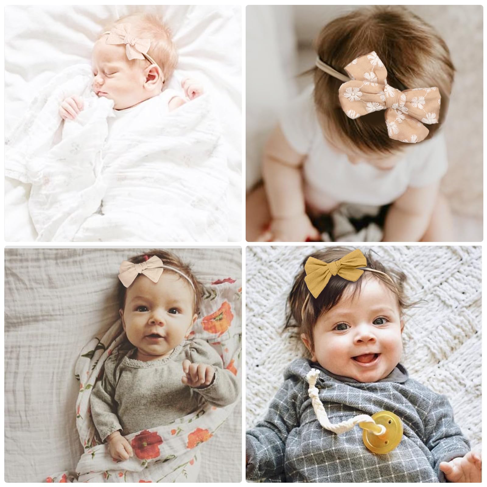 AQOKKA pastel solid headband; lightweight and comfortable for all-day wear.