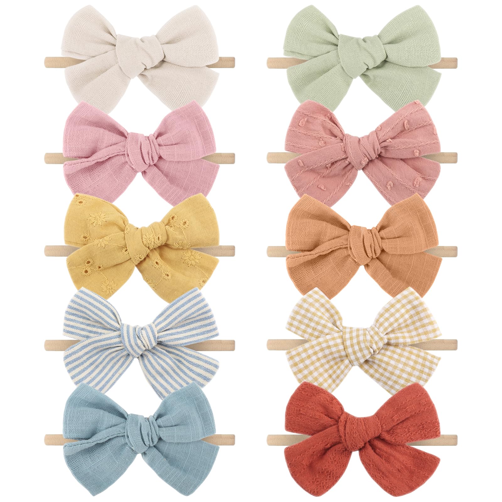 AQOKKA baby headband with rose crown for newborn photo shoots