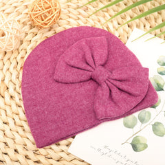 AQOKKA bow hat for newborn—cozy warmth and adorable photo moments.