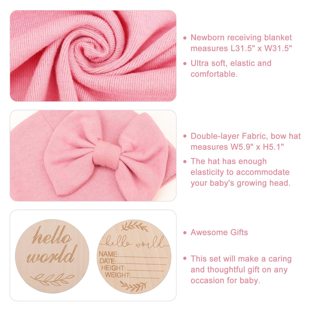 AQOKKA bow hat headband highlights adjustable fit and adorable styling.