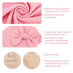 AQOKKA bow hat headband highlights adjustable fit and adorable styling.