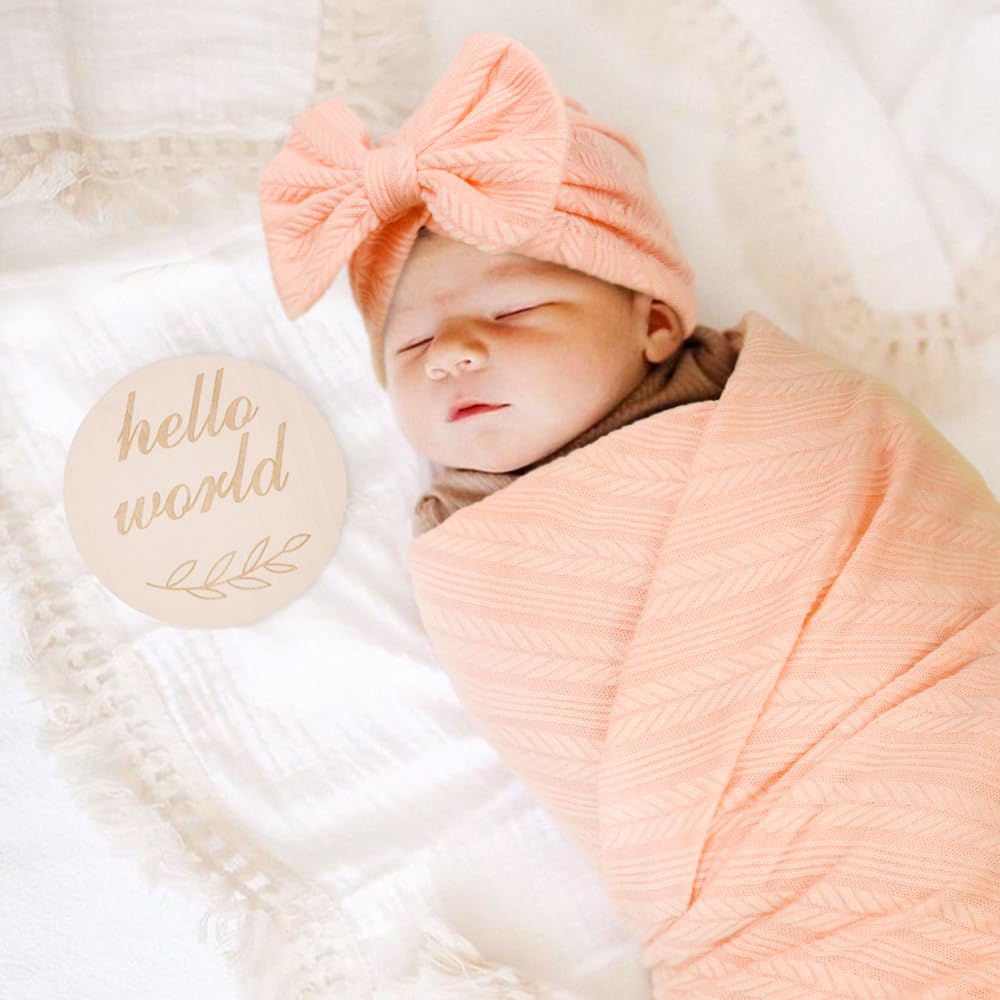 AQOKKA swaddle blanket shown in hospital to home use scenario.