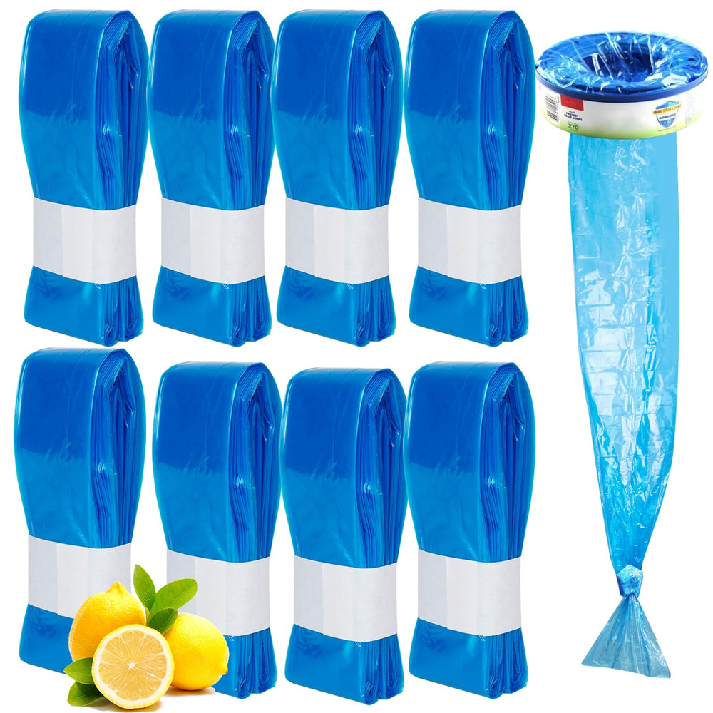 AQSFXYD Genie pail refill 8-pack fits Genie pails for quick, clean bag replacements.