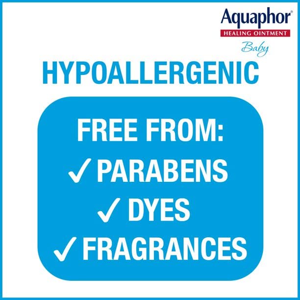 Aquaphor Baby Healing Ointment helps dry, irritated skin with moisture.
