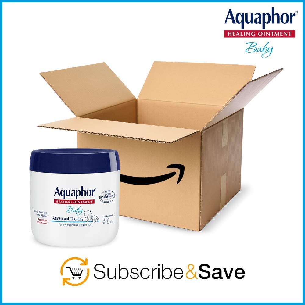 Aquaphor fragrance-free label on jar for sensitive skin.