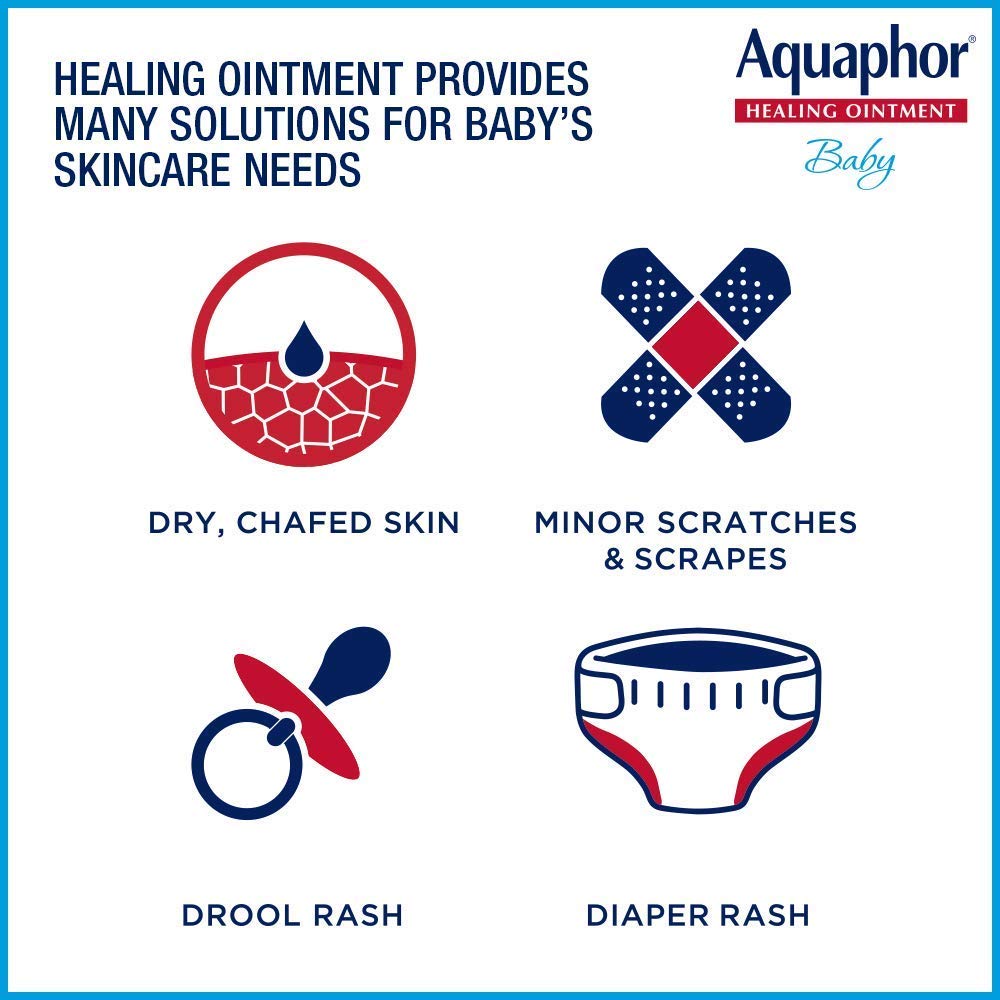 Aquaphor used on dry hands and cuticles for softening.