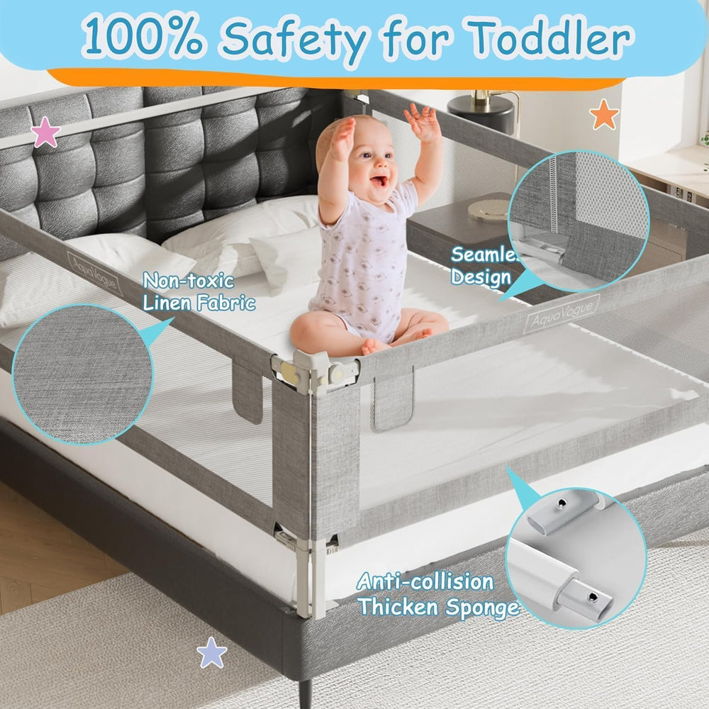 AquaVogue 3Pack adjustable-height settings closeup for versatile mattress heights.