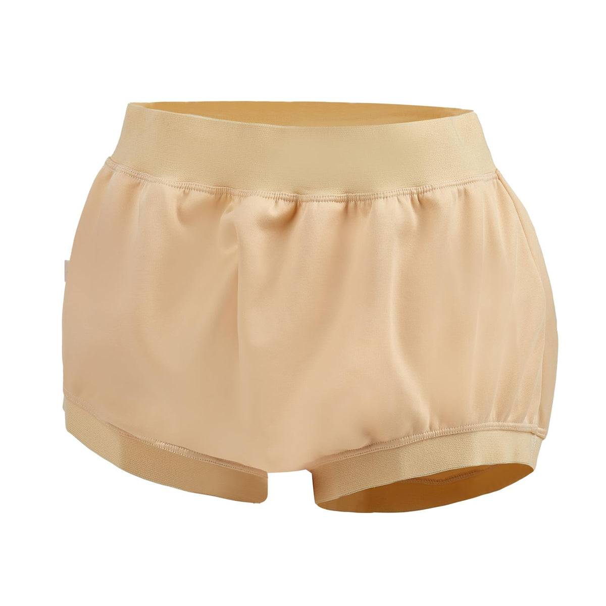 AQX adult diaper cover high-waist closeup shows secure fit and leak protection.