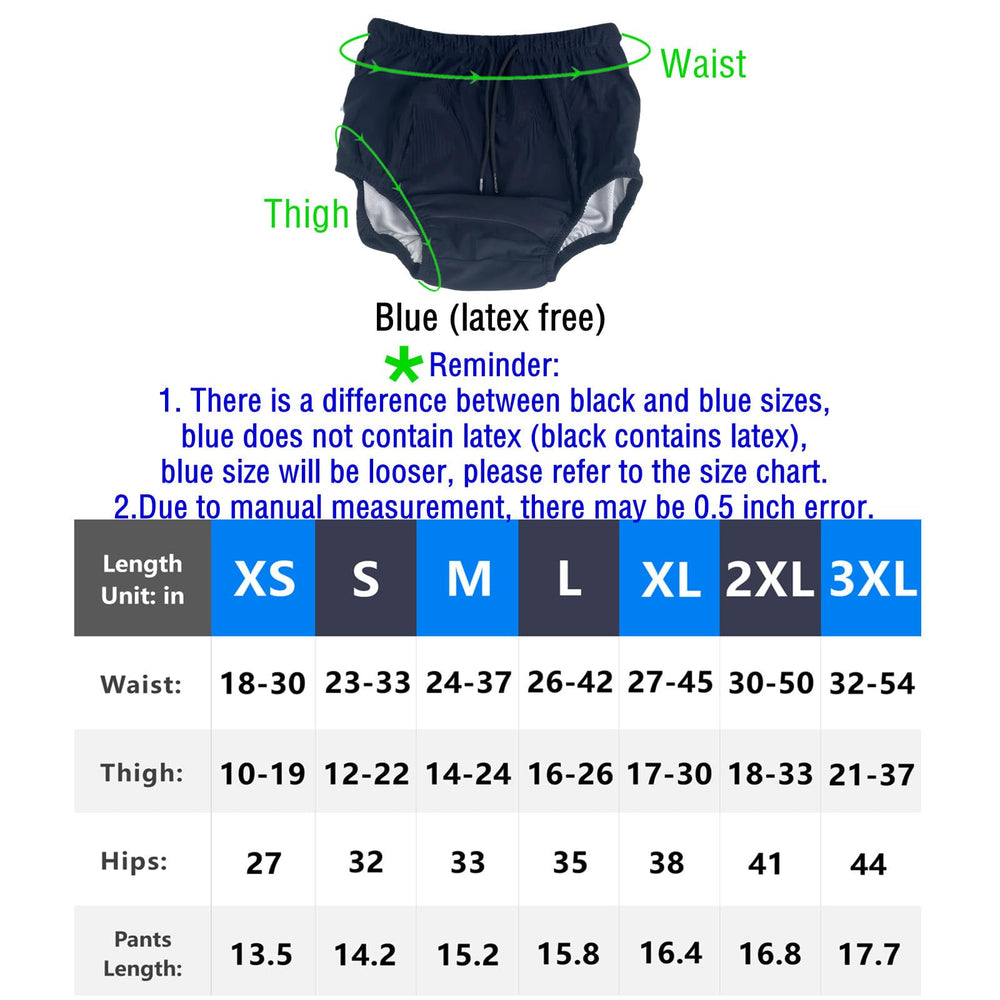 AQX swim diaper at beach or vacation for easier incontinence management