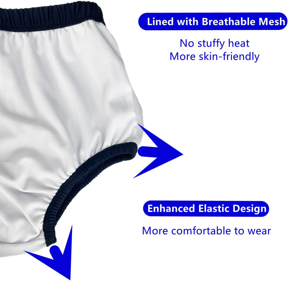 AQX soft fabric swim diaper gentle on skin during water activities