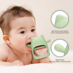 AQXYTK inner-bar mitten teether for easier grip during soothing sessions