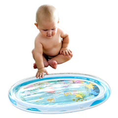 Arakhan Tummy Time Mat aquarium scene enhances sensory play and neck muscle engagement.