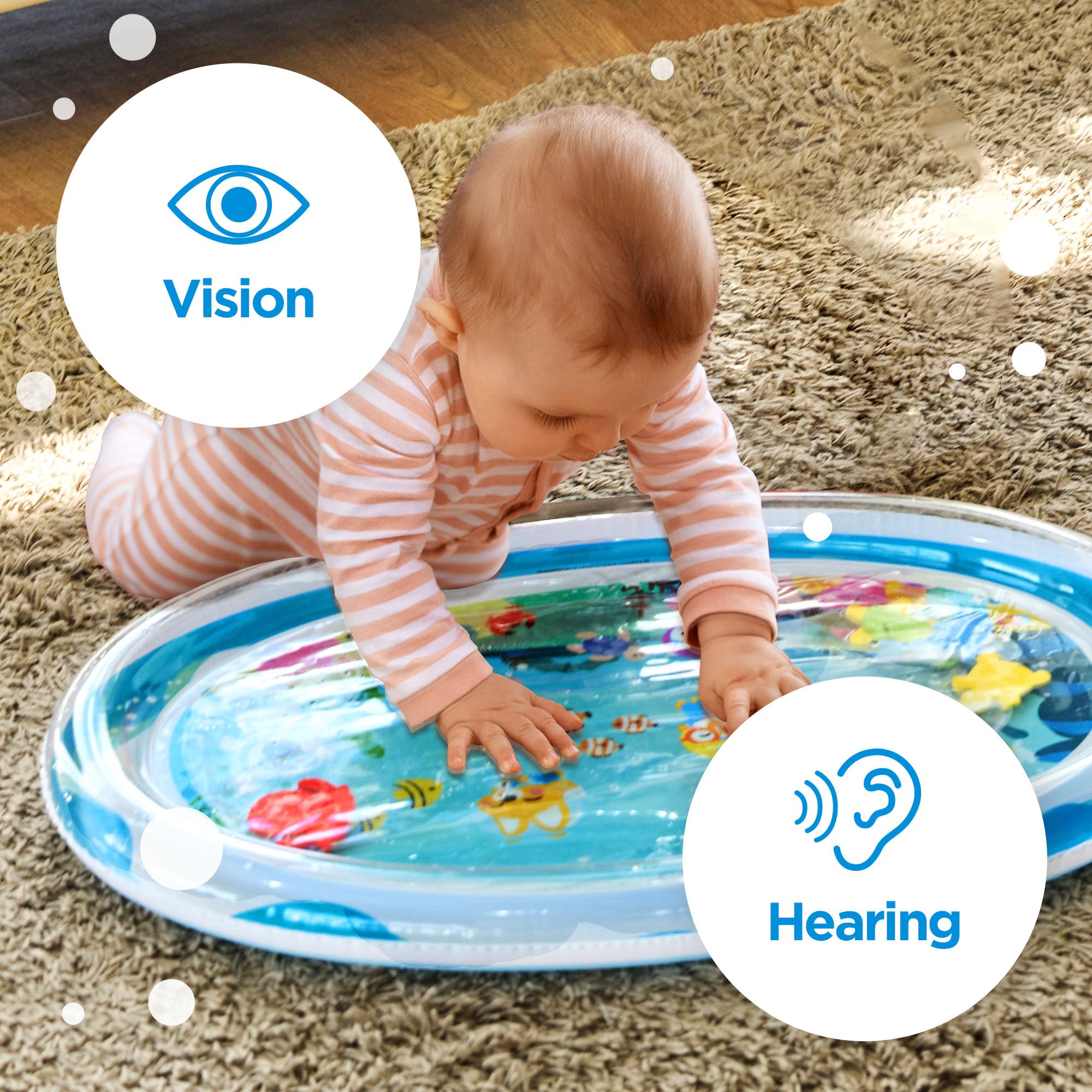 Arakhan Tummy Time Mat baby at play showcases engaging water activity for toddlers.