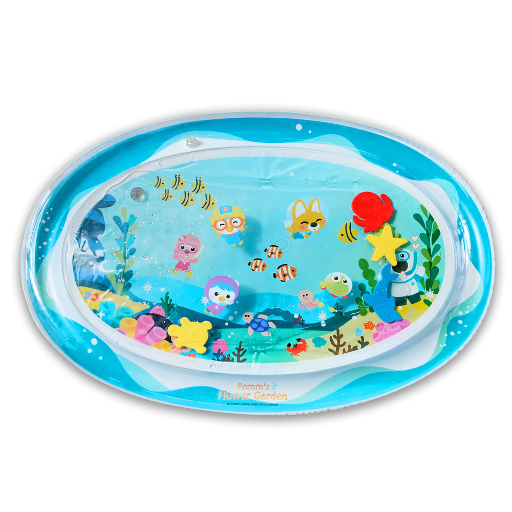Arakhan Tummy Time Mat inflation action enables quick tummy time setups.