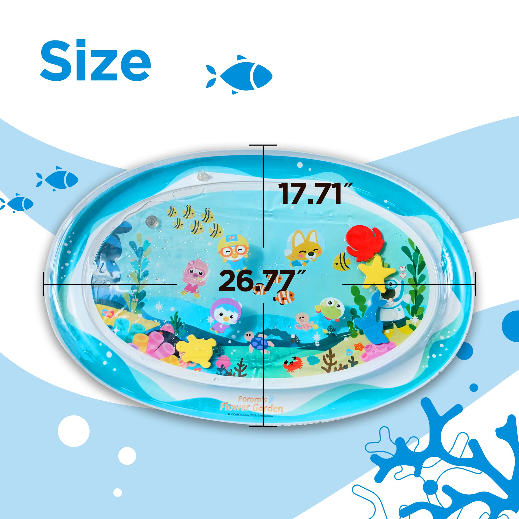Arakhan Tummy Time Mat portable design highlights easy transport and storage.