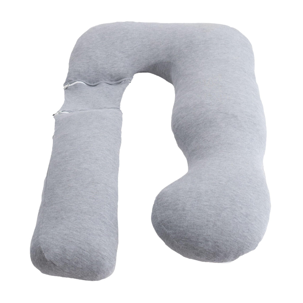 Araluna pregnancy pillow U shape full body supports spine and hips for comfort.