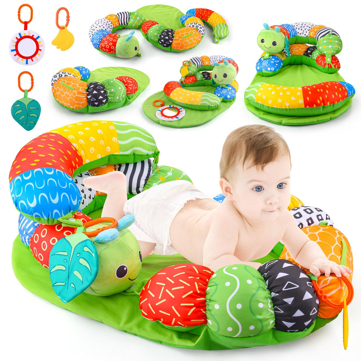 ARANEE tummy time mat play-setup: inviting textures for early movement.