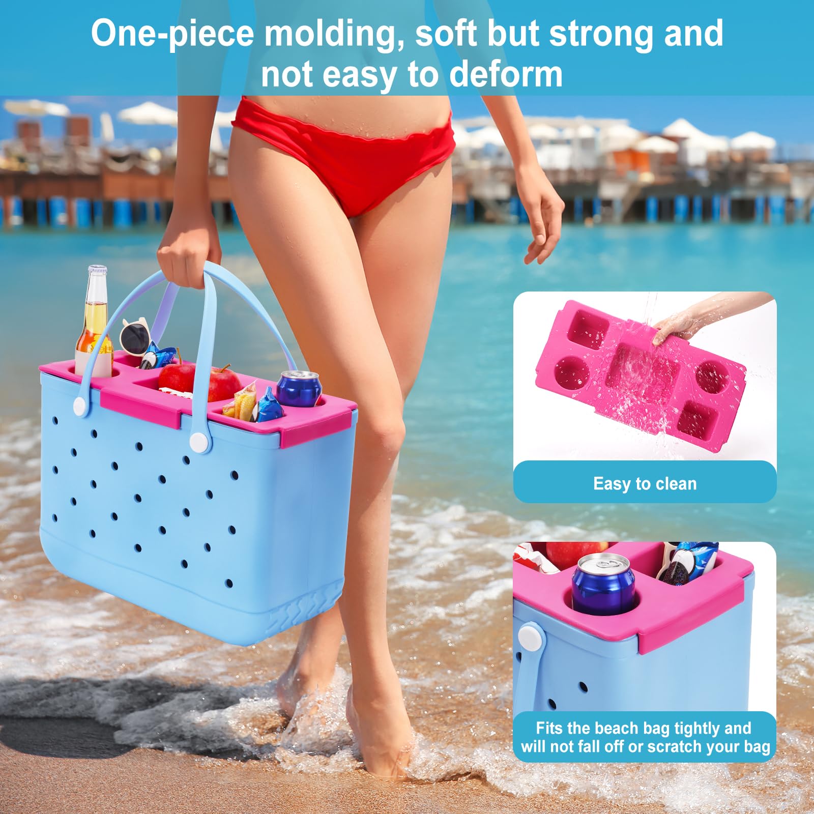 Arbergarden topper tray ideal for beach, pool, and travel moments.