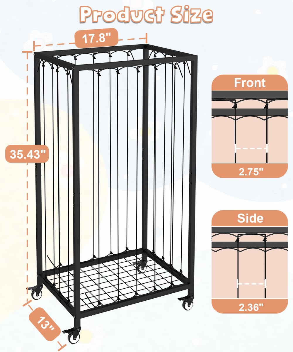 Ardier storage cart front view showing large capacity for plush toys and accessories.