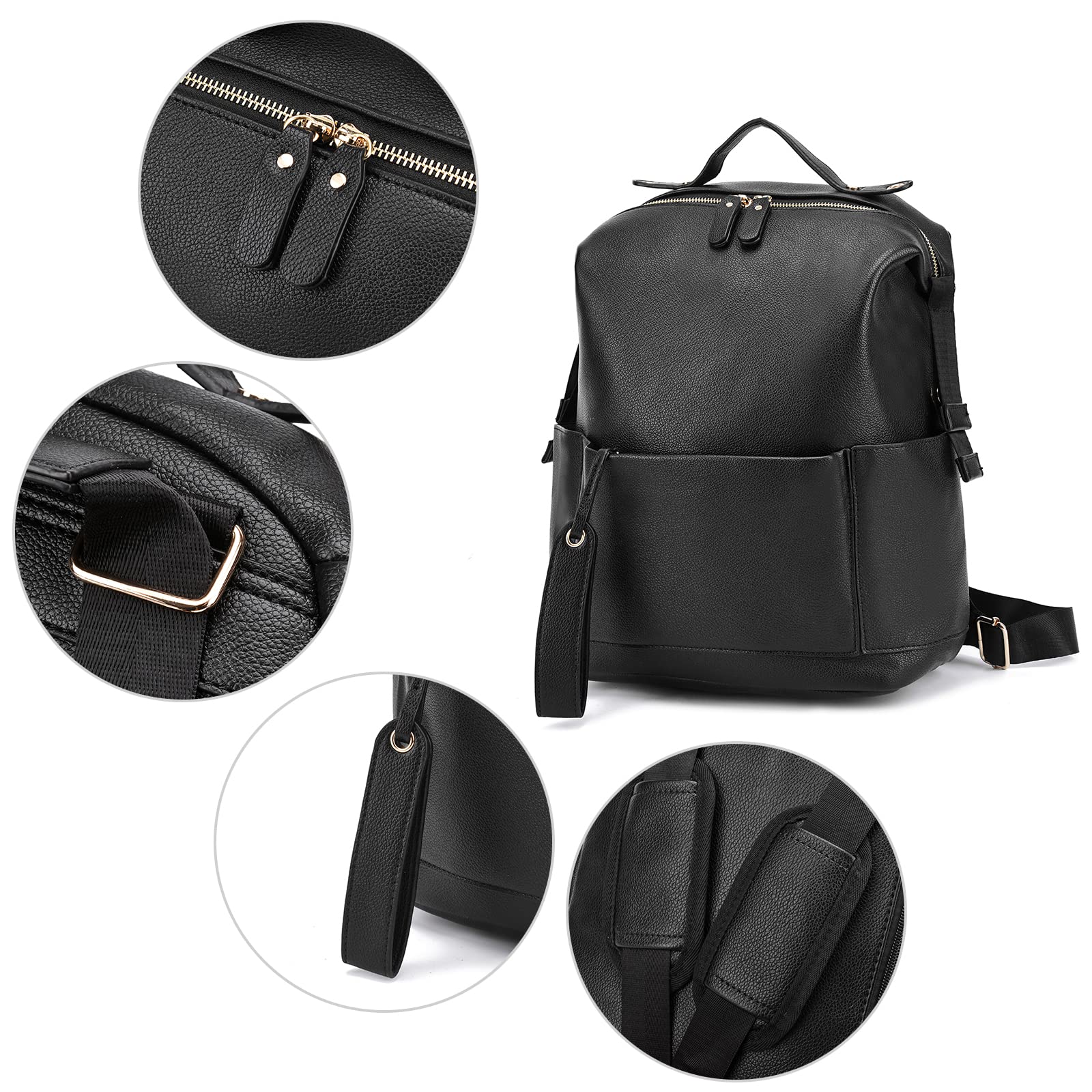 ARDIKAMA Diaper Bag Backpack insulated bottle pockets keeping drinks handy