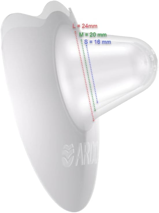 ARDO Tulips Nipple Shields 2-pack with case for hygienic on-the-go use.