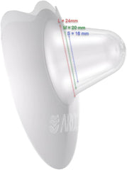 ARDO Tulips Nipple Shields 2-pack with case for hygienic on-the-go use.