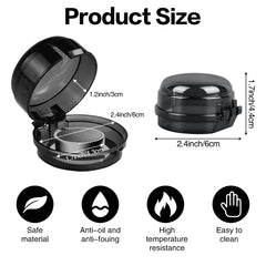 ARefugen knob cover on stove demonstrates discreet, durable safety for the kitchen