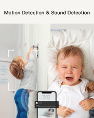 ARENTI B2 two-way audio enables remote soothing