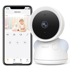 ARENTI baby camera monitor 2K-3MP clarity for crisp daytime footage.