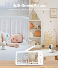 ARENTI Baby Monitor 5-inch display delivers easy local viewing with clear video.