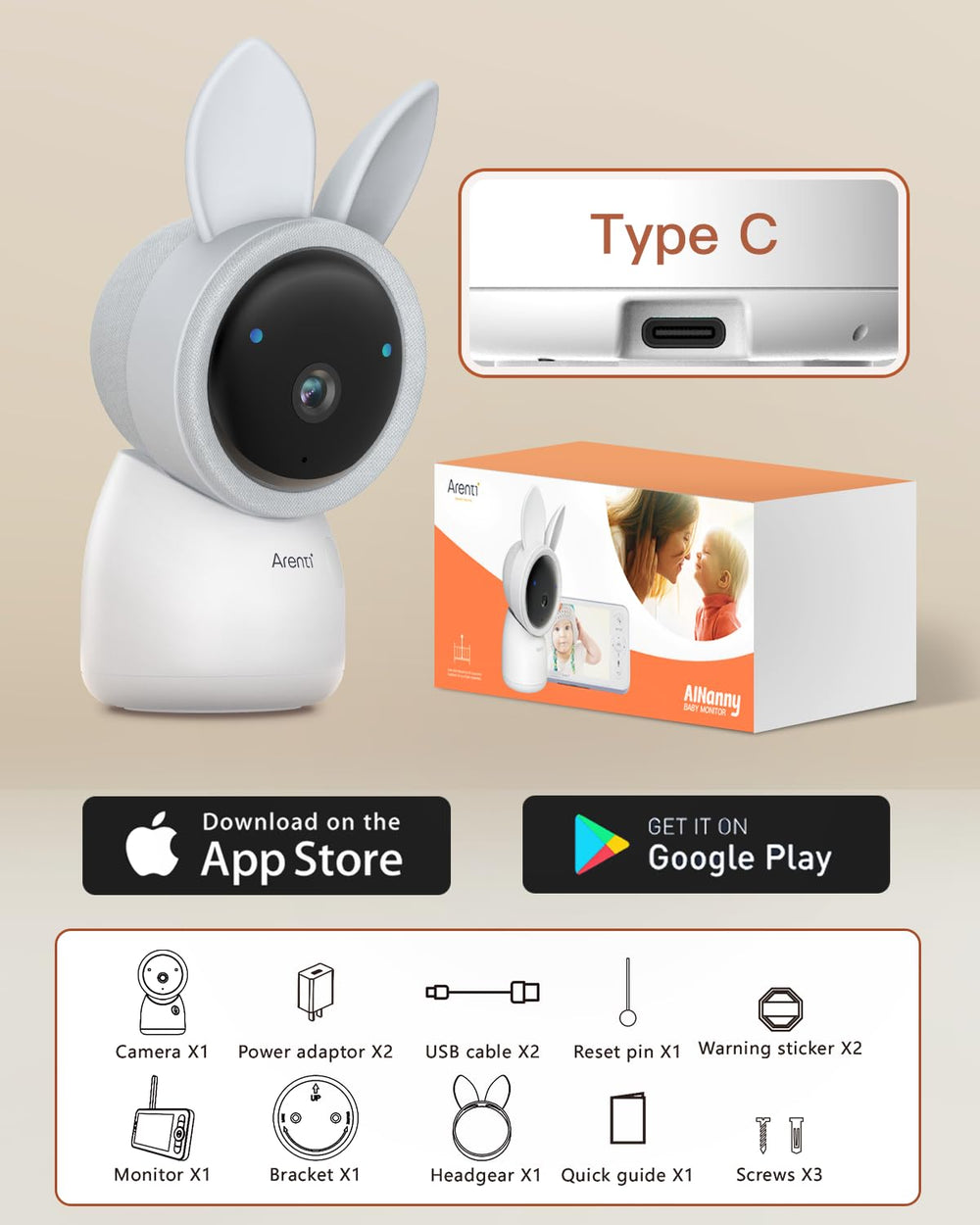 ARENTI FHSS encryption privacy for safe remote viewing and data control.