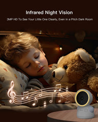 ARENTI Baby Monitor 5-inch wireless screen for quick on-device viewing.