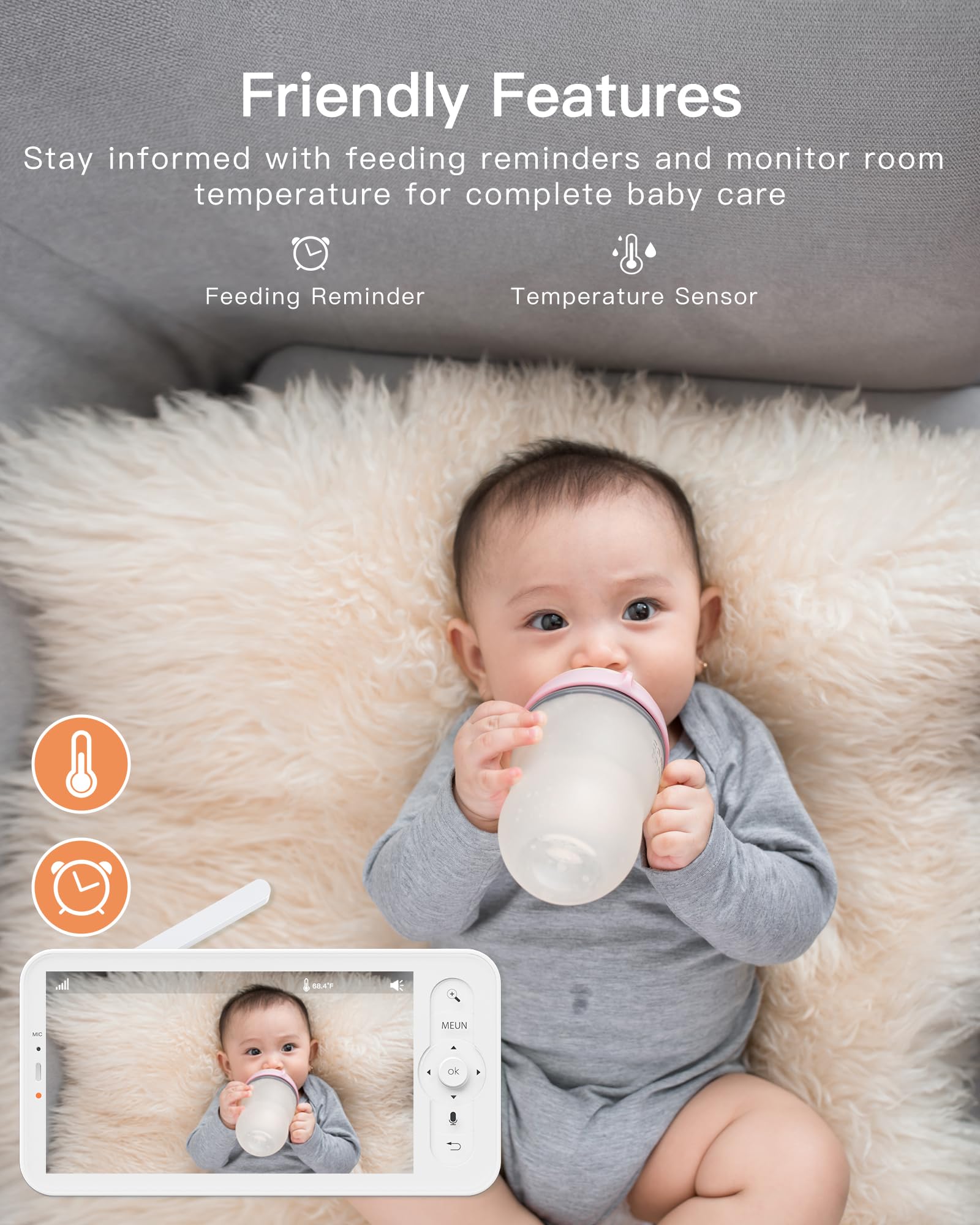ARENTI video monitor temperature sensor enhances room awareness