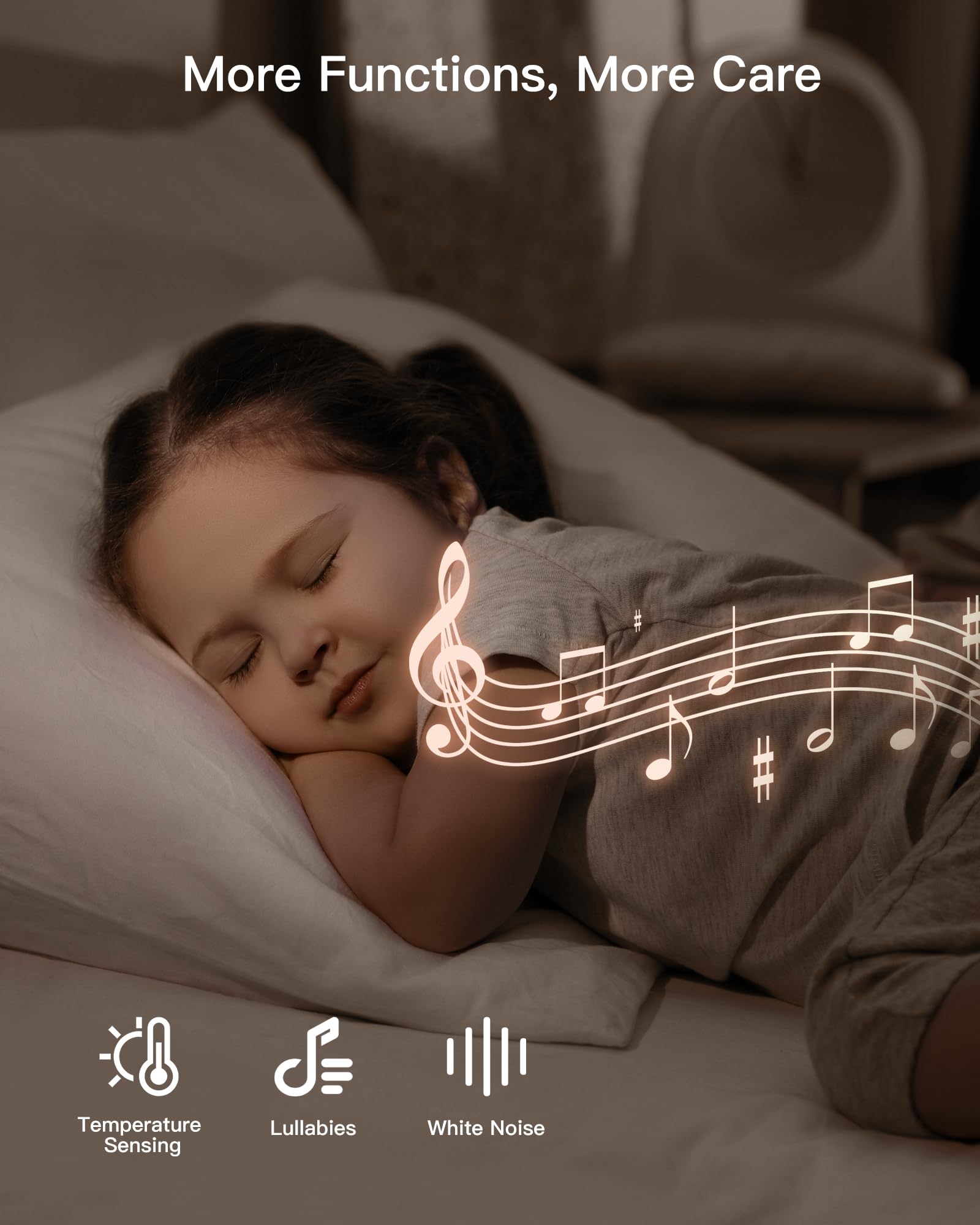 ARENTI WiFi baby camera monitor app-control view on smartphone for remote monitoring.