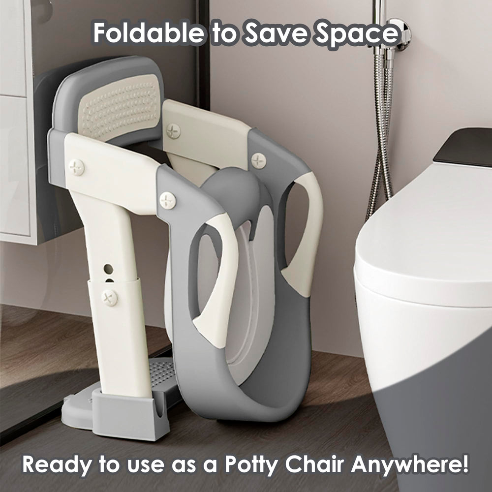 Argenens 3-in-1 Potty Seat anti-slip steps ensure sturdy footing