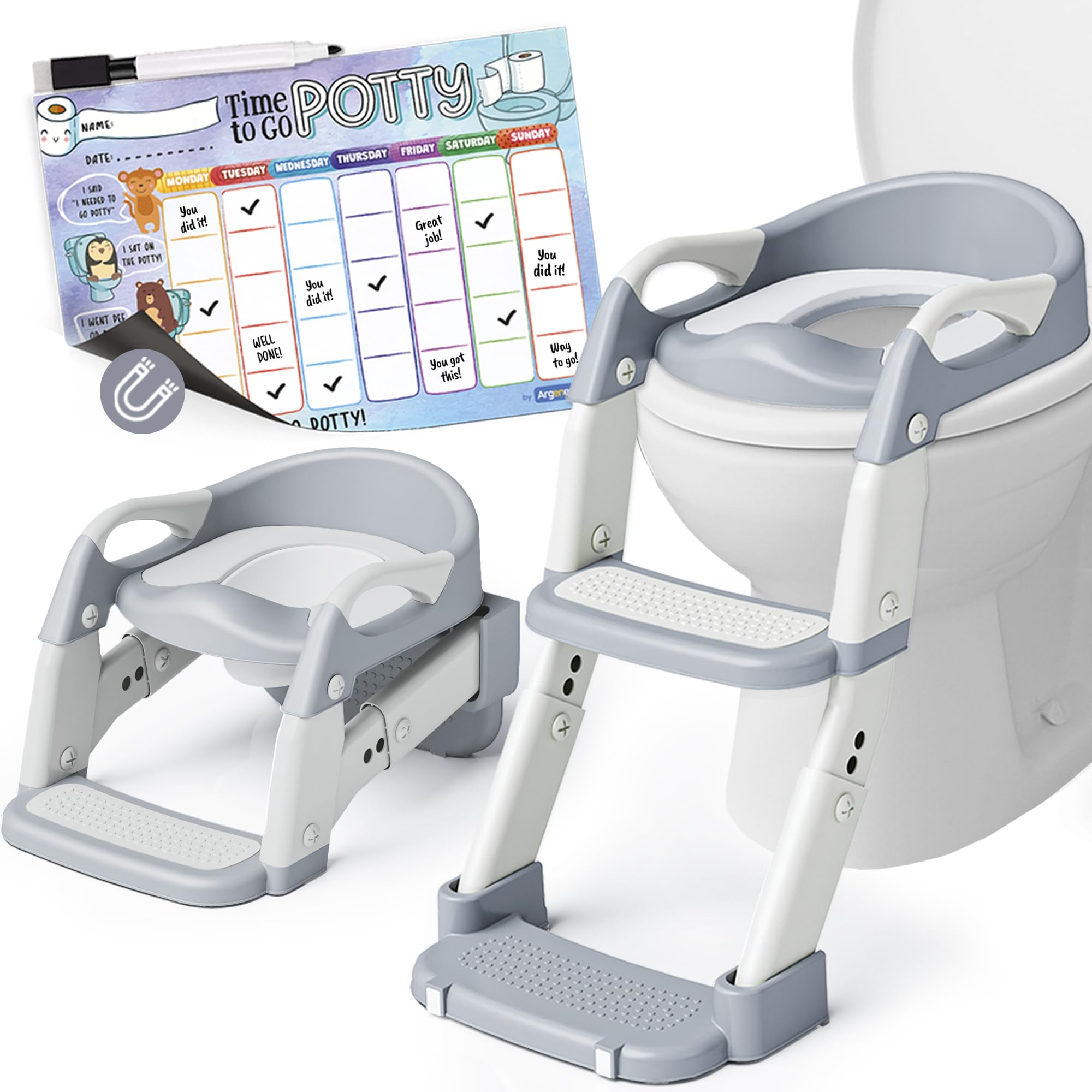Argenens 3-in-1 Potty Seat foldable design for easy setup and storage