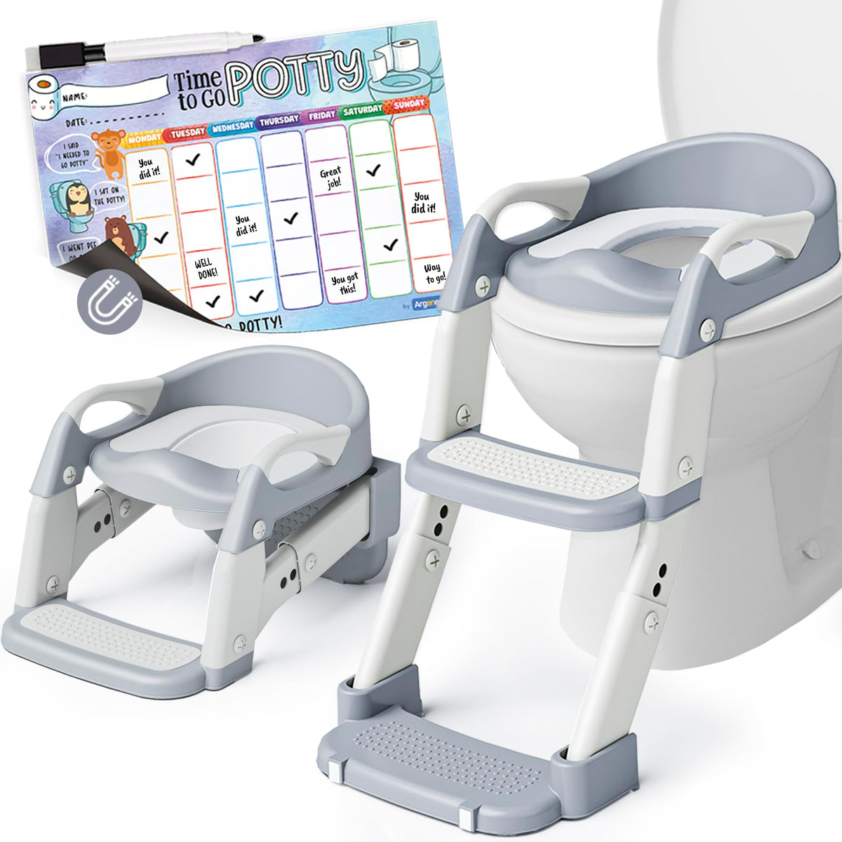 Argenens 3-in-1 Potty Seat foldable design for easy setup and storage