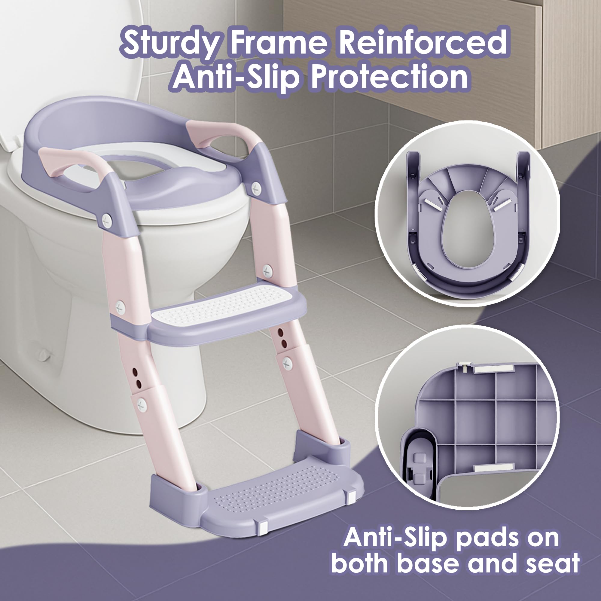 Argenens detachable toilet bowl makes cleaning and travel simple.